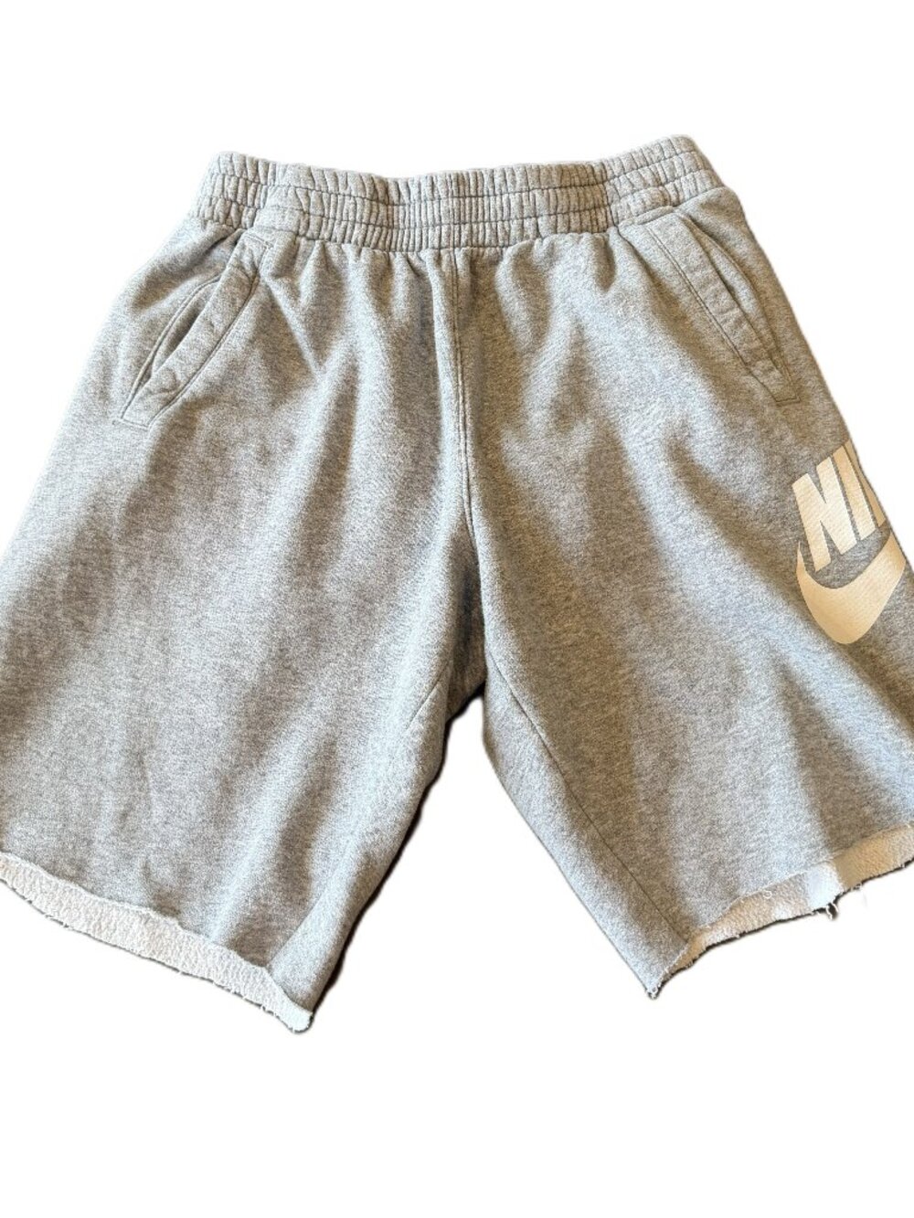 Nike Club Fleece Big Kids’ Gray Shorts Cut Joggers Size XL